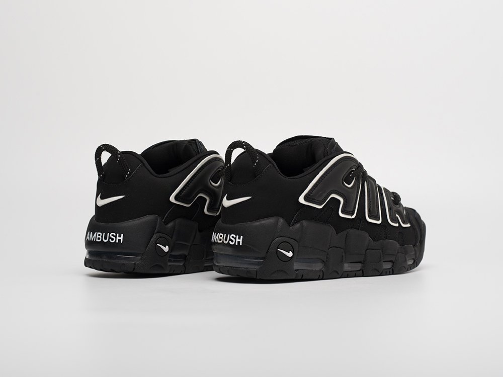 Nike AMBUSH x Air More Uptempo черные замша мужские (AR31303) - фото 4