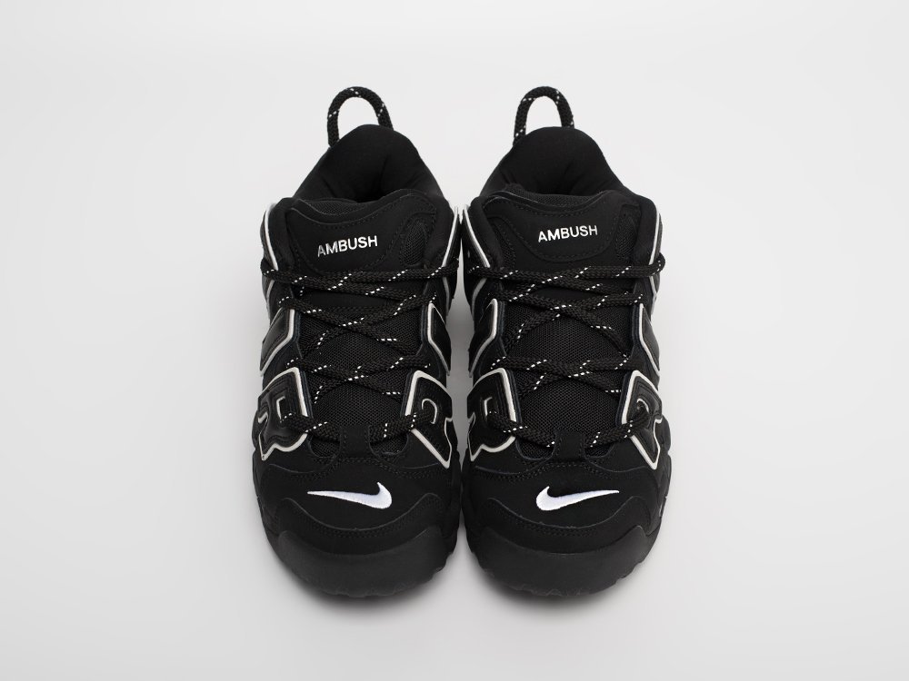 Nike AMBUSH x Air More Uptempo черные замша мужские (AR31303) - фото 6