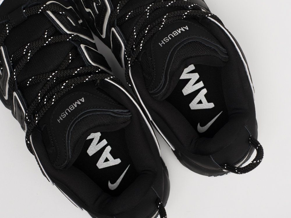 Nike AMBUSH x Air More Uptempo черные замша мужские (AR31303) - фото 8