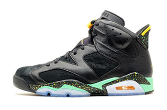 Кроссовки мужские Nike Air Jordan 6 «BRAZIL PACK» Black / Green / Yellow Кроссовки мужские Nike Air Jordan 6 «BRAZIL PACK» Black / Green / Yellow