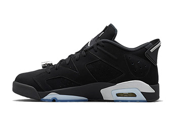 Кроссовки мужские Nike Air Jordan 6 Retro Low Black / Metallic Silver Кроссовки мужские Nike Air Jordan 6 Retro Low Black / Metallic Silver