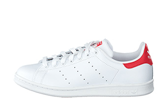 Кроссовки женские Adidas Stan Smith WMNS White / White / Red Кроссовки женские Adidas Stan Smith WMNS White / White / Red
