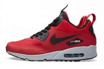 Кроссовки мужские Nike Air Max 90 Mid Winter «Gym Red» Кроссовки мужские Nike Air Max 90 Mid Winter «Gym Red»