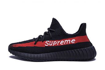 Кроссовки Adidas Yeezy 350 Boost V2 X Supreme Core Black / Core Red / Core Black Кроссовки Adidas Yeezy 350 Boost V2 X Supreme Core Black / Core Red / Core Black