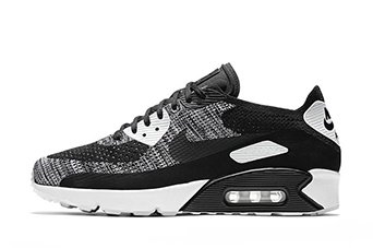 Кроссовки мужские Nike Air Max 90 Ultra 2.0 Flyknit Black / Wolf Grey - Pure Platinum - Dark Grey Кроссовки мужские Nike Air Max 90 Ultra 2.0 Flyknit Black / Wolf Grey - Pure Platinum - Dark Grey