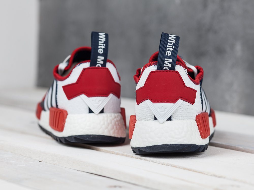 Кроссовки мужские Adidas NMD Trail PK X White Mountaineering Red/Blue