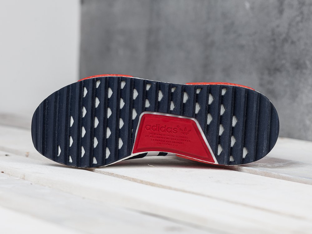 Кроссовки мужские Adidas NMD Trail PK X White Mountaineering Red/Blue