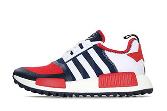 кроссовки мужские Adidas NMD Trail PK X White Mountaineering Red/Blue