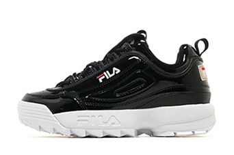 кроссовки женские FILA Disruptor 2 WMNS Enamel Black / White кроссовки женские FILA Disruptor 2 WMNS Enamel Black / White
