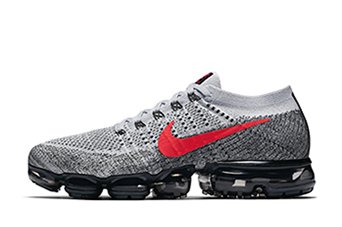 кроссовки мужские Nike Air VaporMax Flyknit OG Pure Platinum / University Red / Black кроссовки мужские Nike Air VaporMax Flyknit OG Pure Platinum / University Red / Black