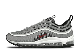 кроссовки мужские Nike Air Max 97 Ultra 17 Metallic Silver / Varsity Red - Black - White кроссовки мужские Nike Air Max 97 Ultra 17 Metallic Silver / Varsity Red - Black - White