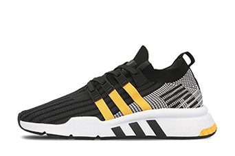 кроссовки мужские Adidas EQT Support Mid ADV Primeknit Core Black / EQT Yellow / Flat White кроссовки мужские Adidas EQT Support Mid ADV Primeknit Core Black / EQT Yellow / Flat White