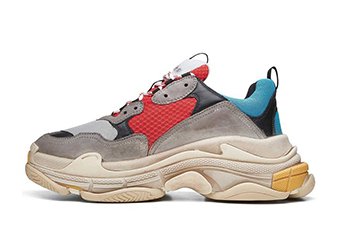 кроссовки женские Balenciaga Triple S WMNS Grey / Red / Blue / Yellow кроссовки женские Balenciaga Triple S WMNS Grey / Red / Blue / Yellow