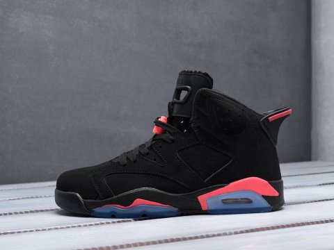 Мужские кроссовки Nike Air Jordan 6 Retro Infrared черные
