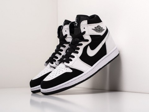 Nike Air Jordan 1 Suede Black / White / Black артикул 16708