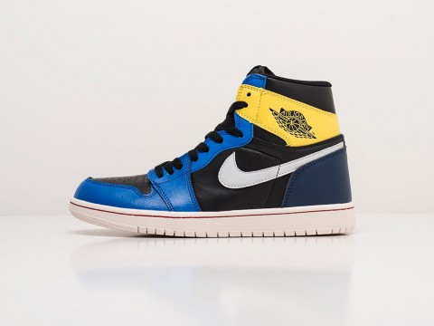 Nike Air Jordan 1 Black / Blue / Yellow