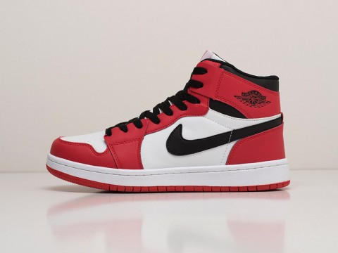 Nike Air Jordan 1 Winter красные кожа мужские (40-45)