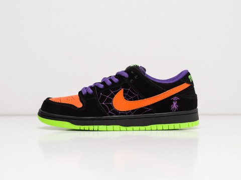 Nike SB Dunk Low Night of Mischief Halloween Black / Orange / Purple / Electric Green артикул 21380