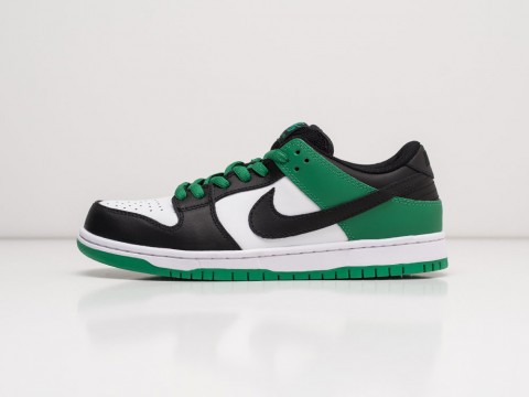 Nike SB Dunk Low Green / White / Black артикул 21893