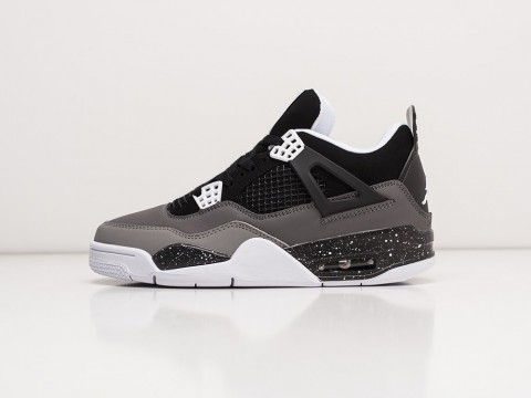 Nike Air Jordan 4 Retro WMNS Black / Grey / White артикул 22568