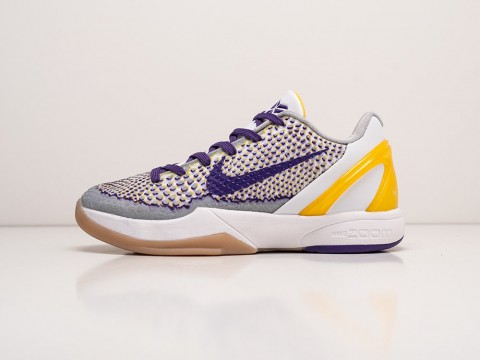 Nike Kobe 6 Protro 3D Lakers белые мужские (40-45)