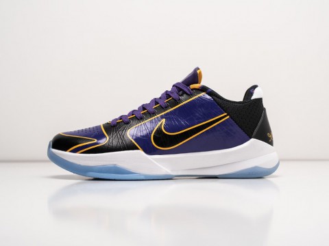 Nike Kobe 5 Protro Lakers фиолетовые кожа мужские (40-45)