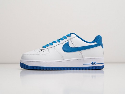 Nike Air Force 1 Low 07 Medium Blue белые кожа мужские (40-45)