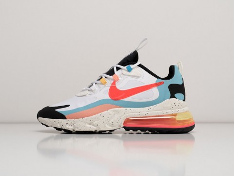 Nike Air Max 270 React The Future Is In The Air белые текстиль мужские (40-45)