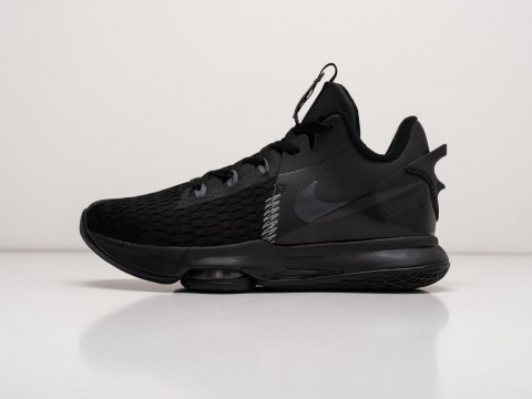 Nike Lebron Witness V GS Black Dark Grey черные текстиль мужские (40-45)