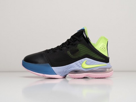 Nike Lebron XIX Low Black Volt Black / Volt / Blue / Pink артикул 28983