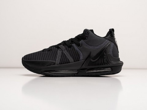 Nike Lebron Witness VII Triple Black черные текстиль мужские (40-45)