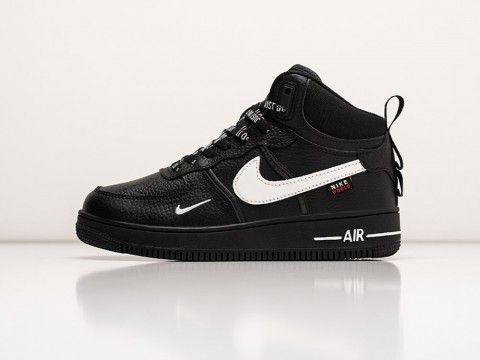Nike Air Force 1 Winter Black / White артикул 30146