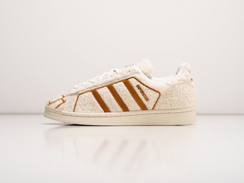 Женские кроссовки Adidas Superstar Conchas Pack - Vanilla WMNS белые