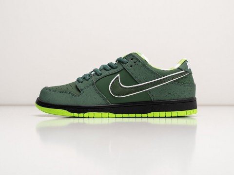 Мужские кроссовки Nike Concepts x SB Dunk Low Green Lobster зеленые
