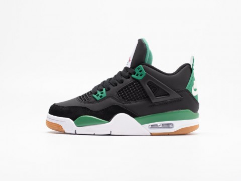Nike SB x Air Jordan 4 Retro WMNS Black / Green артикул 30970