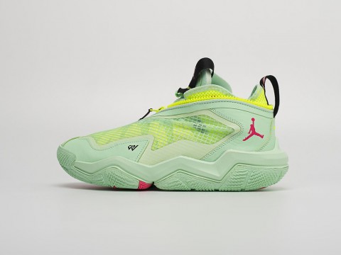 Nike Jordan Why Not Zer0.6 Barely Volt зеленые кожа мужские (40-45)