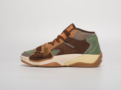Nike Jordan Zion 2 Voodoo коричневые замша мужские (40-45)