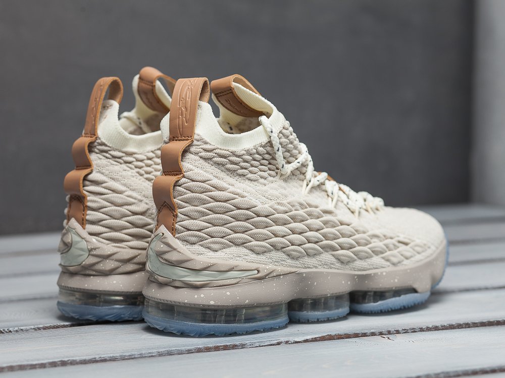 Nike Lebron XV бежевые мужские (AR10033) - фото 4 Nike Lebron XV бежевые мужские (AR10033) - фото 4