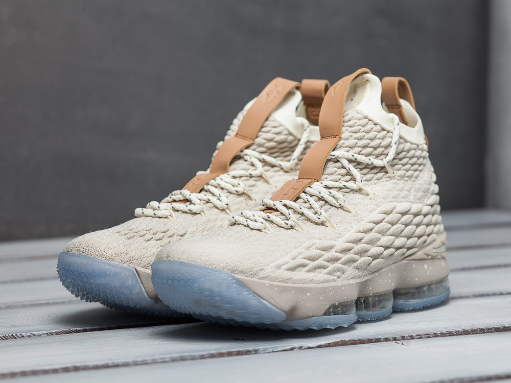 Nike Lebron XV бежевые мужские (AR10033) - фото 5 Nike Lebron XV бежевые мужские (AR10033) - фото 5