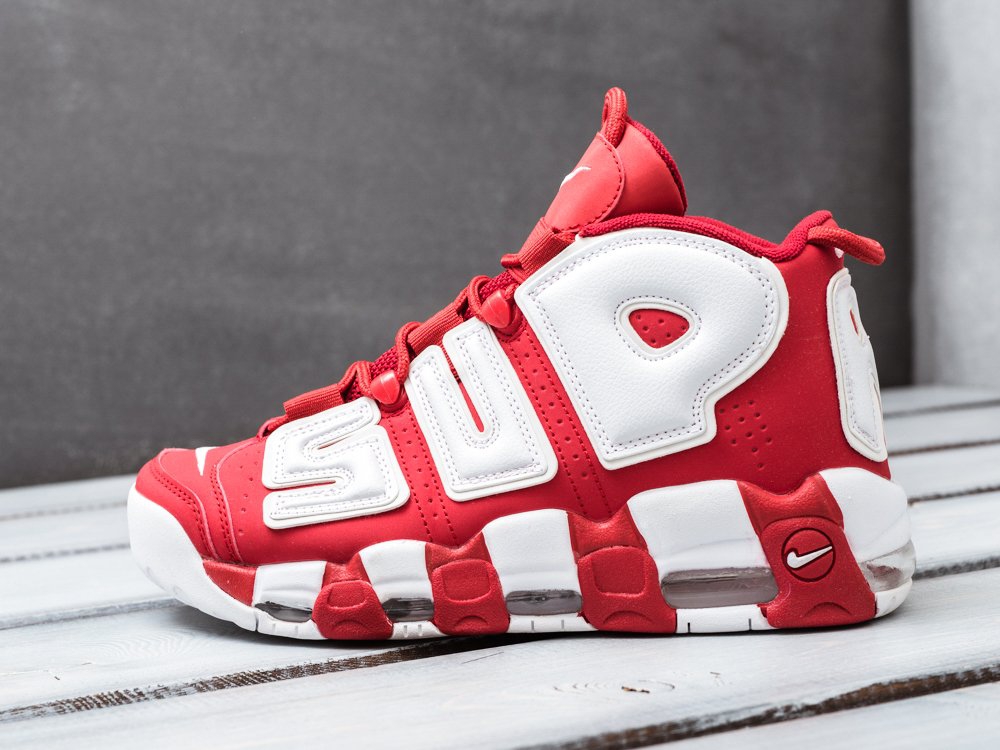 Nike Air More Uptempo красные женские (AR10038) - фото 1 Nike Air More Uptempo красные женские (AR10038) - фото 1