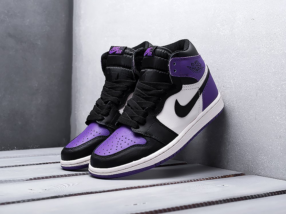 Nike Air Jordan 1 Retro High OG Court Purple фиолетовые женские (AR10833) - фото 2