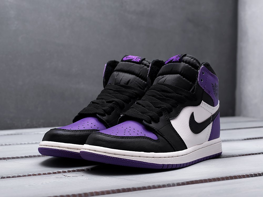 Nike Air Jordan 1 Retro High OG Court Purple фиолетовые женские (AR10833) - фото 3