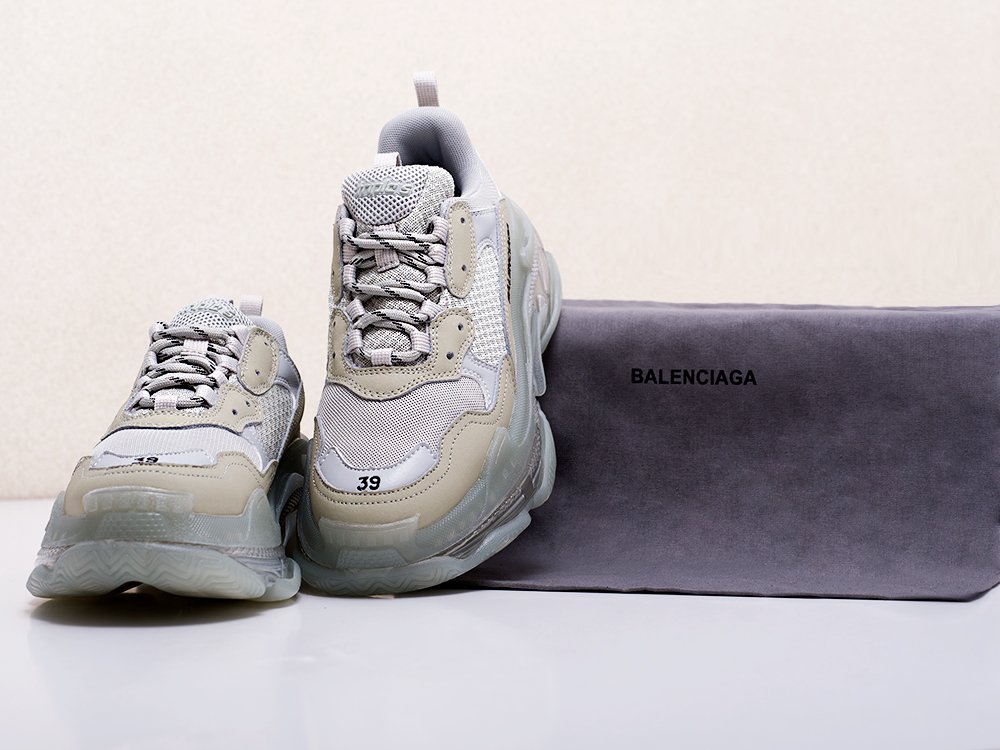 Balenciaga Triple S серые женские (AR12585) - фото 6 Balenciaga Triple S серые женские (AR12585) - фото 6