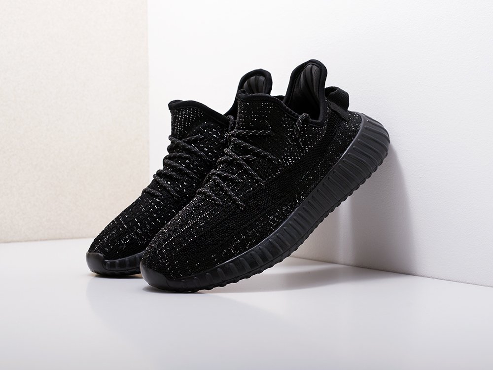 Adidas Yeezy 350 Boost v2 черные мужские (AR13014) - фото 2