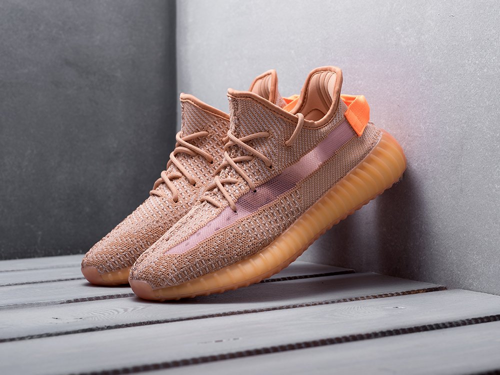 Adidas Yeezy 350 Boost v2 WMNS Clay бежевые женские (AR13066) - фото 2