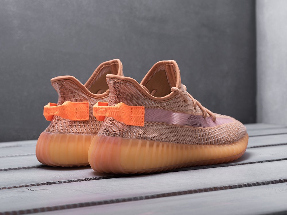 Adidas Yeezy 350 Boost v2 WMNS Clay бежевые женские (AR13066) - фото 3