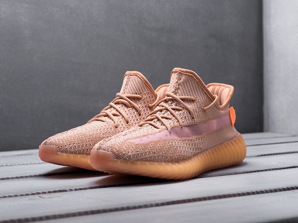 Adidas Yeezy 350 Boost v2 WMNS Clay бежевые женские (AR13066) - фото 5