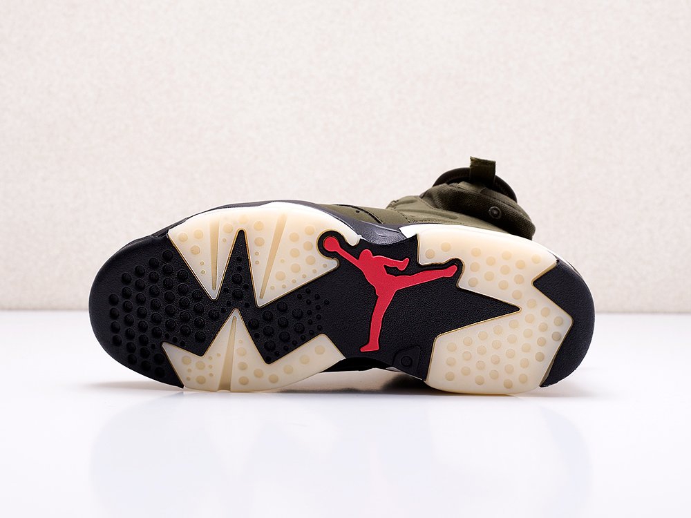 Nike Air Jordan 6 x Travis Scott Cactus Jack зеленые мужские (AR13179) - фото 6 Nike Air Jordan 6 x Travis Scott Cactus Jack зеленые мужские (AR13179) - фото 6