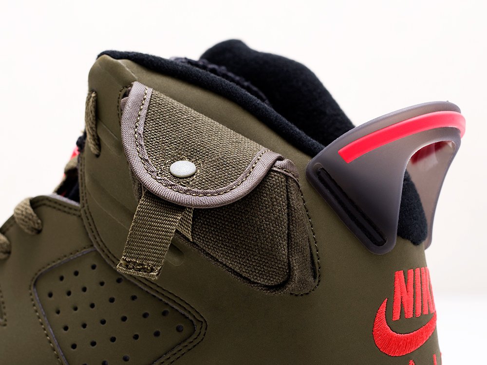 Nike Air Jordan 6 x Travis Scott Cactus Jack зеленые мужские (AR13179) - фото 7