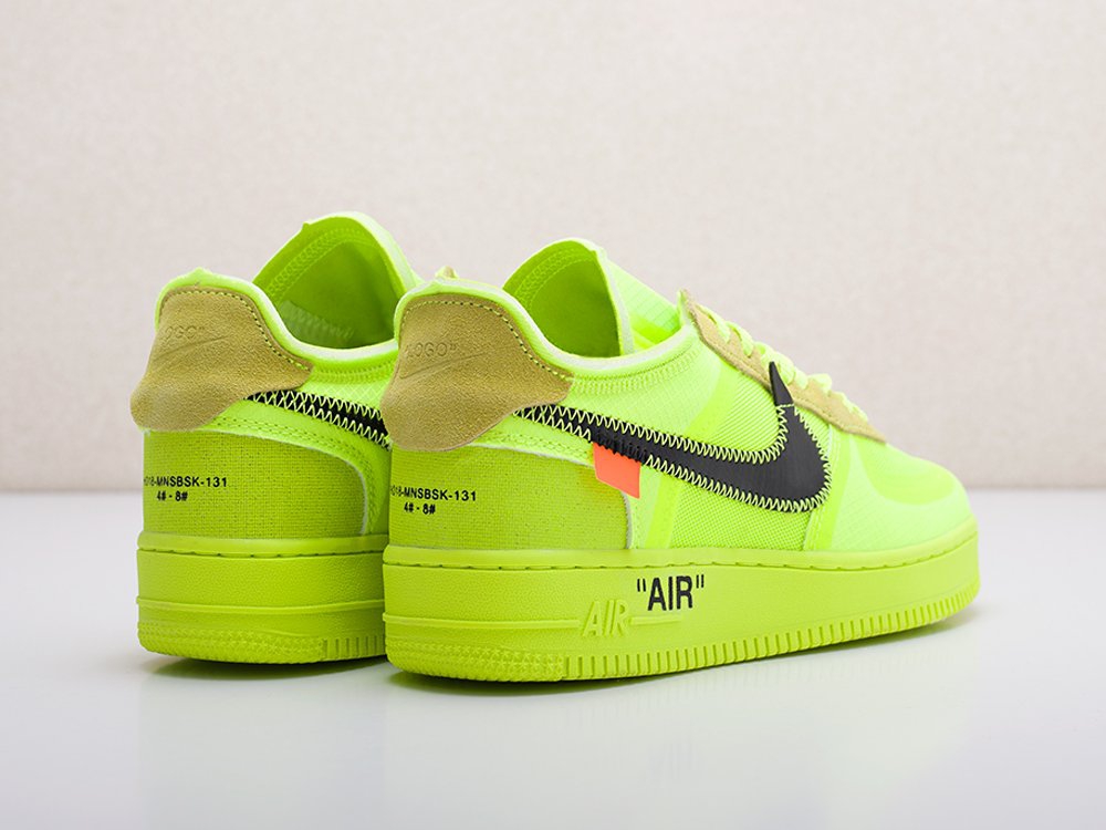 Nike x OFF-White Air Force 1 Low Volt зеленые мужские (AR13349) - фото 4 Nike x OFF-White Air Force 1 Low Volt зеленые мужские (AR13349) - фото 4